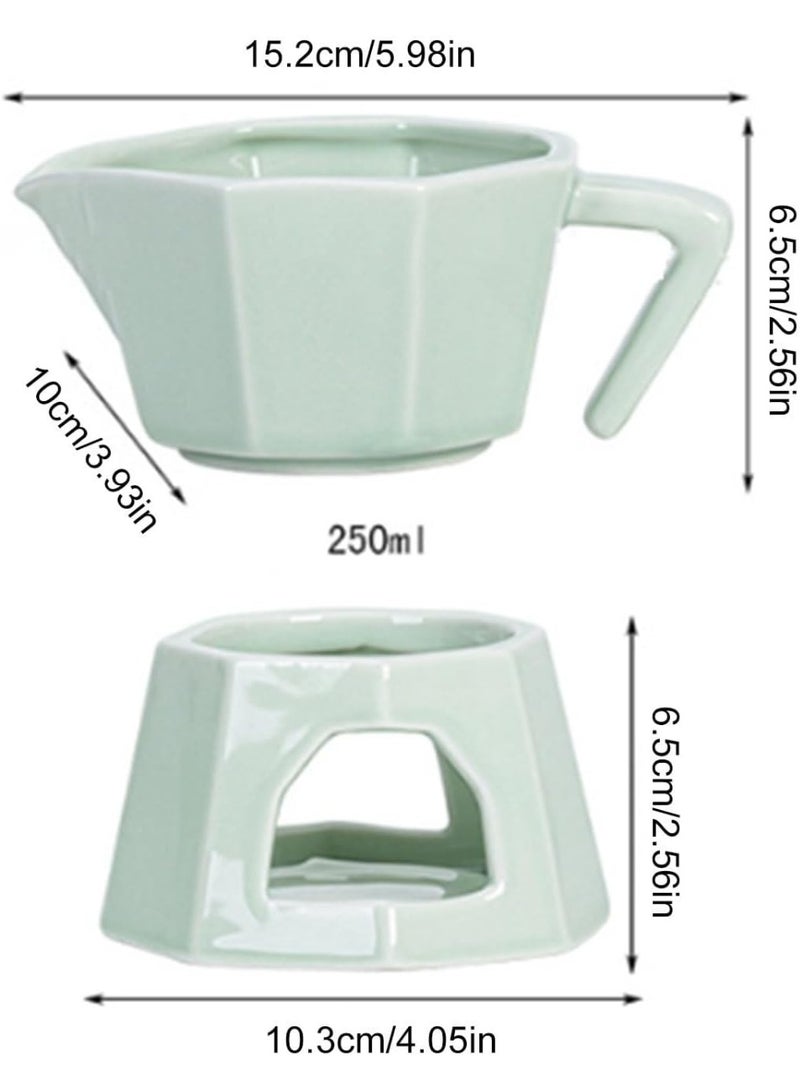 Bukela Chocolate Fondue Mug, Butter Warmer and Even Heating Chocolates Cup for Birthday Christmas Holiday Party Home Office Apartment Perfect for Cheese, Sweet Snacks, or Chocolate Desserts - Image 2